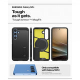 Spigen Samsung Galaxy S25 Plus Kuori Tough Armor MagFit Musta