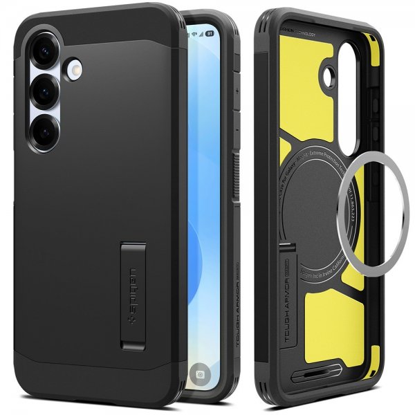 Spigen Samsung Galaxy S25 Plus Kuori Tough Armor MagFit Musta
