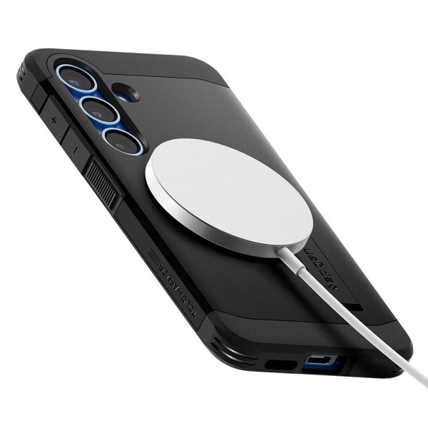 Spigen Samsung Galaxy S25 Plus Kuori Tough Armor MagFit Musta