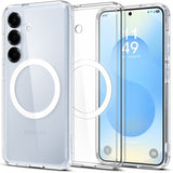 Spigen Samsung Galaxy S25 Plus Ultra Hybrid MagFit kirkas valkoinen kuori