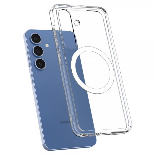 Spigen Samsung Galaxy S25 Plus Ultra Hybrid MagFit kirkas valkoinen kuori