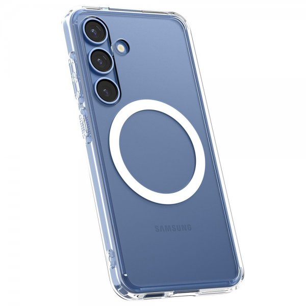 Spigen Samsung Galaxy S25 Plus Ultra Hybrid MagFit kirkas valkoinen kuori