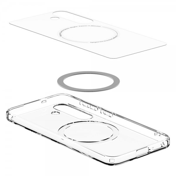 Spigen Samsung Galaxy S25 Plus Ultra Hybrid MagFit kirkas valkoinen kuori