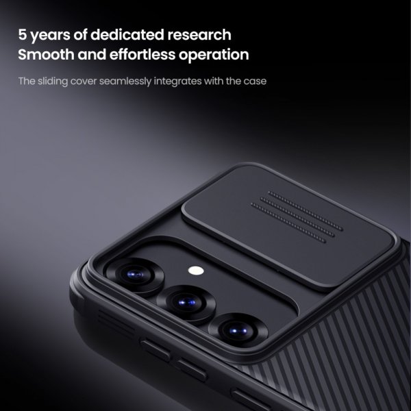 Nillkin Samsung Galaxy S25 CamShield Pro -suojakuori, musta