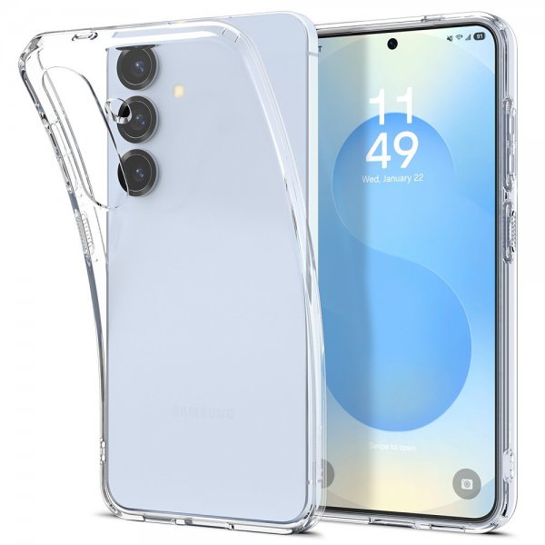 Spigen Samsung Galaxy S25 -kuori Liquid Crystal Crystal Clear