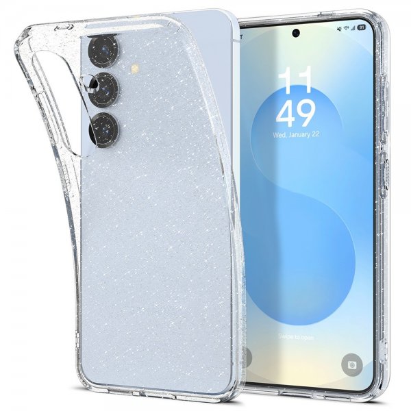 Spigen Samsung Galaxy S25 Kuori Liquid Crystal Glitter Crystal Quartz