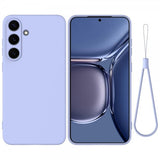 Samsung Galaxy S25 Kuori Hihnalla Silikoni Violetti