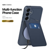Dux Ducis Samsung Galaxy S25 Kuori Rafi II Series MagSafe Sininen