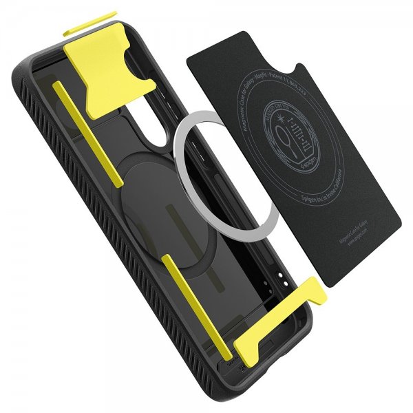Spigen Samsung Galaxy S25 -suojakuori Rugged Armor MagFit Matte Black