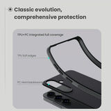 Nillkin Samsung Galaxy S25 -suojakuori, Super Frosted Shield Pro, musta