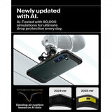 Spigen Samsung Galaxy S25 -suojakuori Tough Armor MagFit Abyss Green