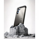 Spigen Samsung Galaxy S25 -suojakuori Tough Armor MagFit Gunmetal