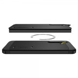 Spigen Samsung Galaxy S25 -kuori Tough Armor MagFit, musta