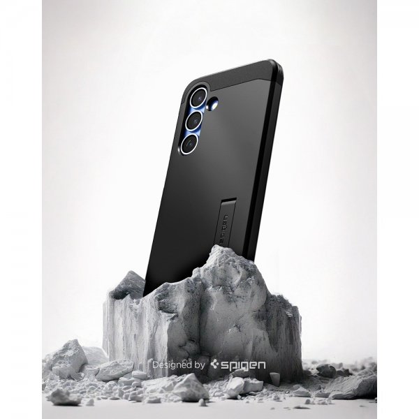 Spigen Samsung Galaxy S25 -kuori Tough Armor MagFit, musta