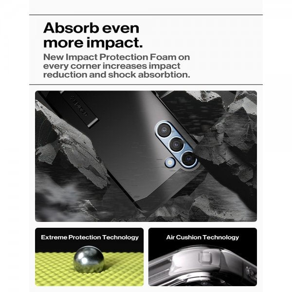 Spigen Samsung Galaxy S25 -kuori Tough Armor MagFit, musta
