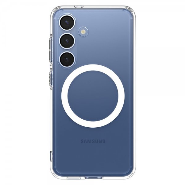 Spigen Samsung Galaxy S25 -suojakuori Ultra Hybrid MagFit kirkas valkoinen