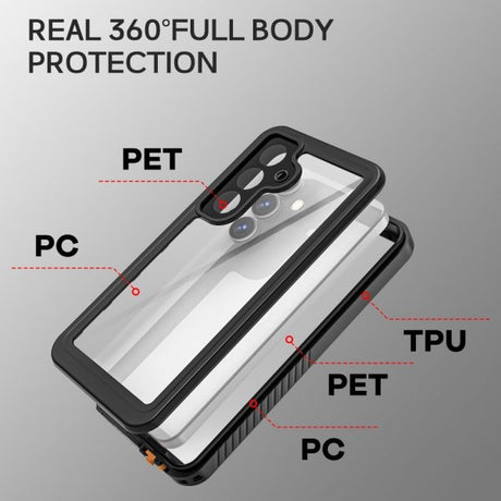 Redpepper Samsung Galaxy S25 Kuori Vedenkestävä IP68 Musta
