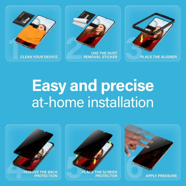 PanzerGlass Samsung Galaxy S24/Galaxy S25 Näytönsuoja Ultra-Wide Fit Privacy EasyAligner