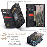CaseMe Samsung Galaxy S25 Ultra Kotelo 008 Series Irrotettava Kuori Musta
