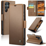 CaseMe Samsung Galaxy S25 Ultra Kotelo 023 Series Ruskea