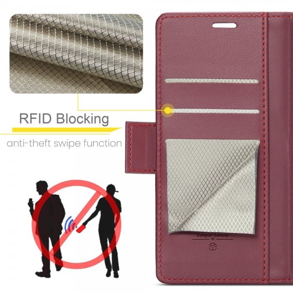 CaseMe Samsung Galaxy S25 Ultra -kotelo, 023 Series, punainen