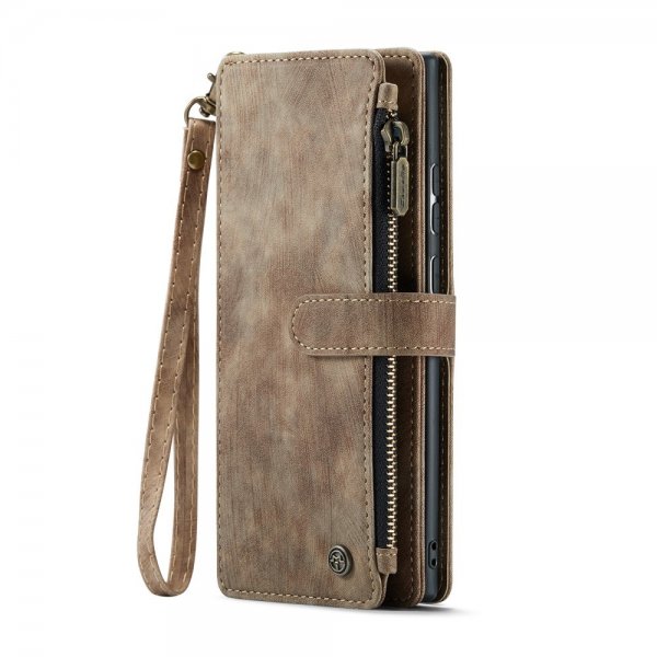 CaseMe Samsung Galaxy S25 Ultra -suojakotelo, C30 Series, ruskea