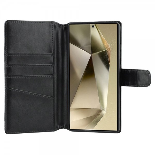 Nordic Covers Samsung Galaxy S25 Ultra Essential Leather Suojakotelo Raven Black