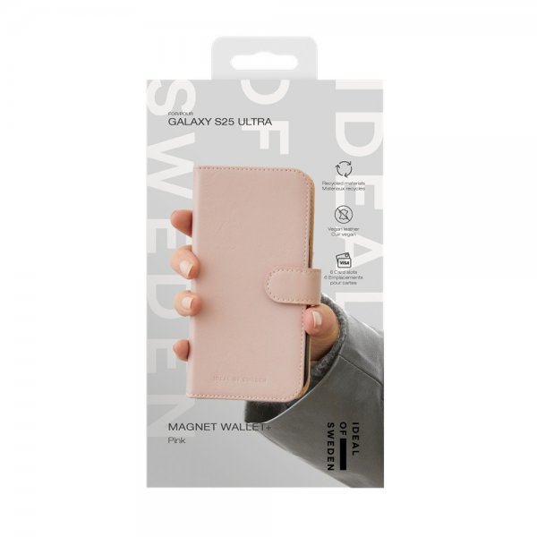 Ideal of Sweden Samsung Galaxy S25 Ultra Kotelo Magnet Wallet+ Pink