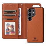 Betopnice Samsung Galaxy S25 Ultra Kotelo irrotettavalla kuorella 005 Ruskea