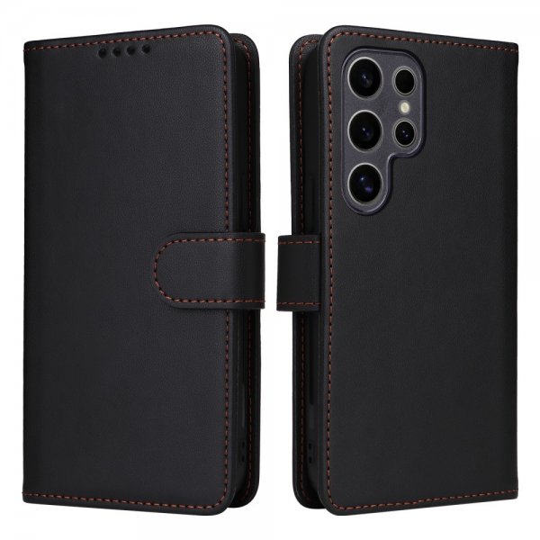 Betopnice Samsung Galaxy S25 Ultra Kuori irrotettavalla kuorella 005 Musta
