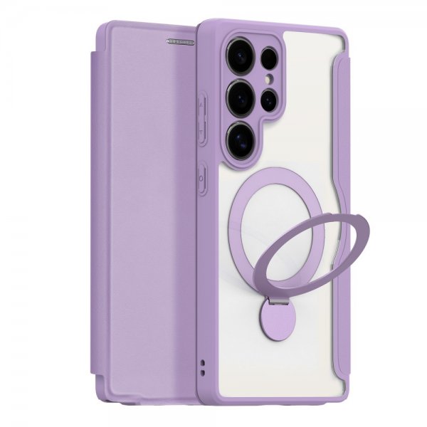 Dux Ducis Samsung Galaxy S25 Ultra Kotelo Skin X Pro Series Jalusta MagSafe Violetti