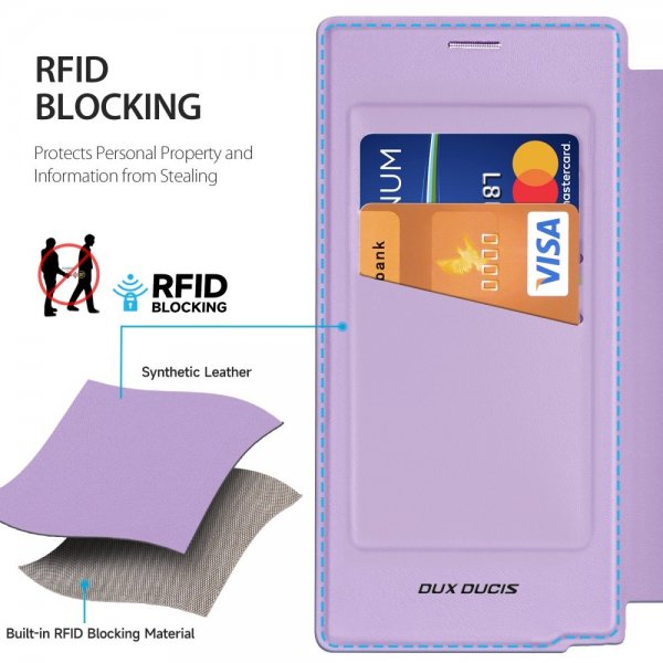 Dux Ducis Samsung Galaxy S25 Ultra Kotelo Skin X Pro Series Jalusta MagSafe Violetti
