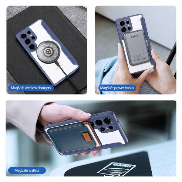 Dux Ducis Samsung Galaxy S25 Ultra Kotelo Skin X Pro Series MagSafe Sininen