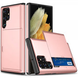 Samsung Galaxy S25 Ultra Kuori Card Slide Ruusukulta