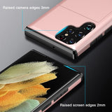 Samsung Galaxy S25 Ultra Kuori Card Slide Ruusukulta