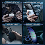 Samsung Galaxy S25 Ultra Kuori Väritetty Reuna MagSafe Musta