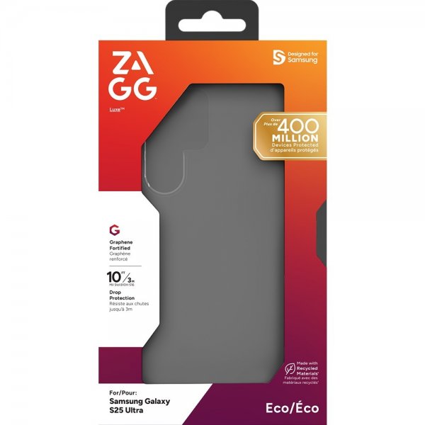 ZAGG Samsung Galaxy S25 Ultra -suojakuori Luxe Transparent