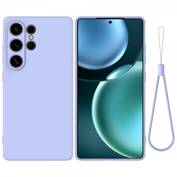 Samsung Galaxy S25 Ultra Hihna Silikonikuori Violetti