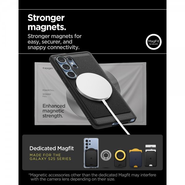 Spigen Samsung Galaxy S25 Ultra Kuori Rugged Armor MagFit Mattamusta