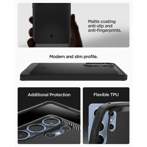 Spigen Samsung Galaxy S25 Ultra Kuori Rugged Armor MagFit Mattamusta