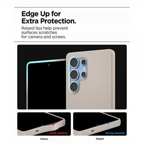 Spigen Samsung Galaxy S25 Ultra Kuori Silicone Fit MagFit Natural Titanium