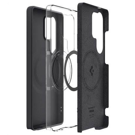 Spigen Samsung Galaxy S25 Ultra Kuori Silicone Fit MagFit Musta