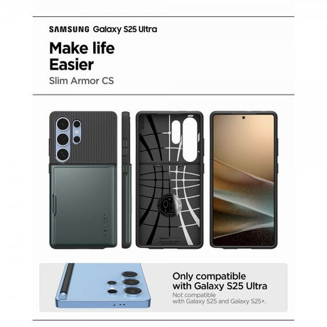 Spigen Samsung Galaxy S25 Ultra Kuori Slim Armor CS Abyss Green