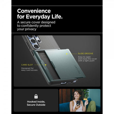 Spigen Samsung Galaxy S25 Ultra Kuori Slim Armor CS Abyss Green
