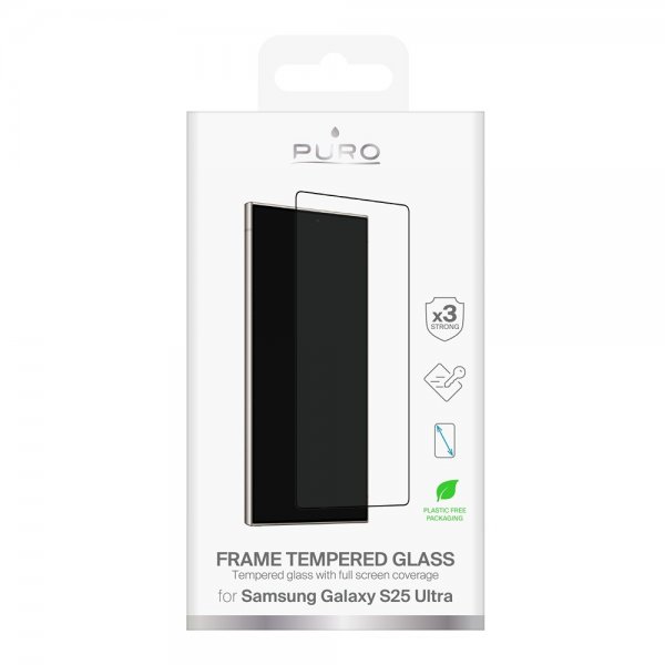 Puro Samsung Galaxy S25 Ultra Näytönsuoja Frame Tempered Glass