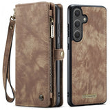 CaseMe Samsung Galaxy S26 -kotelo 008 Series, irrotettava kuori, ruskea