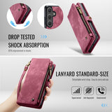 CaseMe Samsung Galaxy S26 -kotelo 008 Series, irrotettava kuori, punainen