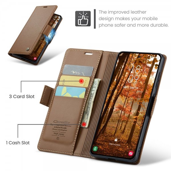 CaseMe Samsung Galaxy S26 Kotelo 023 Sarja Ruskea