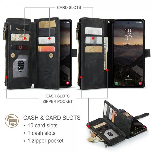 CaseMe Samsung Galaxy S26 -kotelo C30 Series Musta