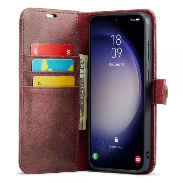 Dg.Ming Samsung Galaxy S26 -kotelo irrotettavalla kuorella, punainen